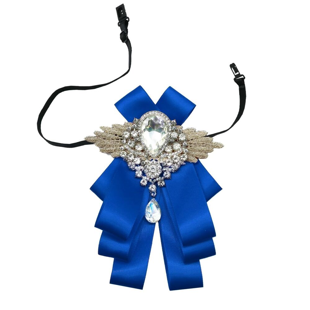 4371 Sparkle Bow Ties and Big Rhinestone Bow Tie Satin Ribbon Bowtie
